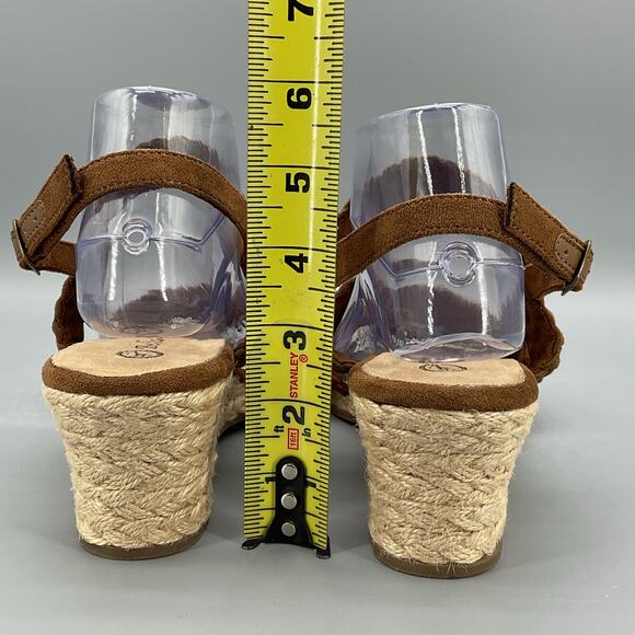 NEW Bella Vita Women’s Mariela Espadrille Wedge Sandals Brown Size 11W - Picture 4 of 10